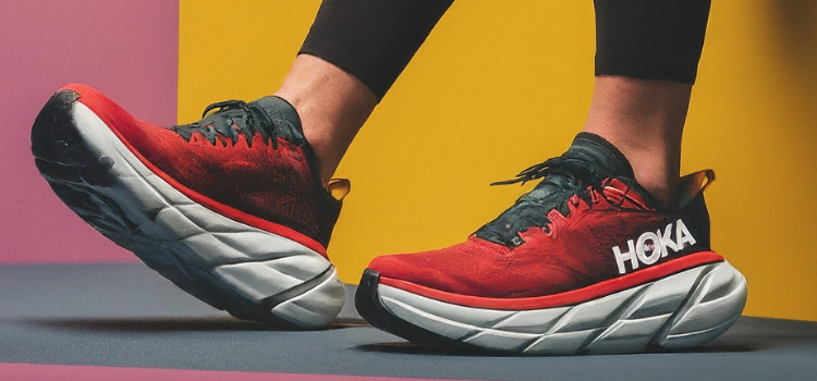 2 Hoka running shoes